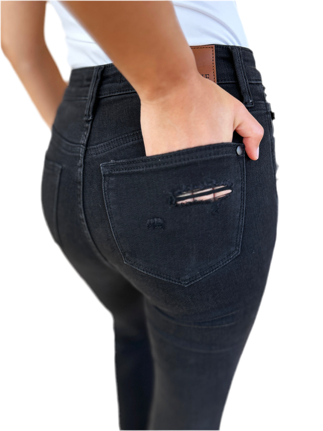 Judy Blue Full Size High Waist Distressed Flare Jeans