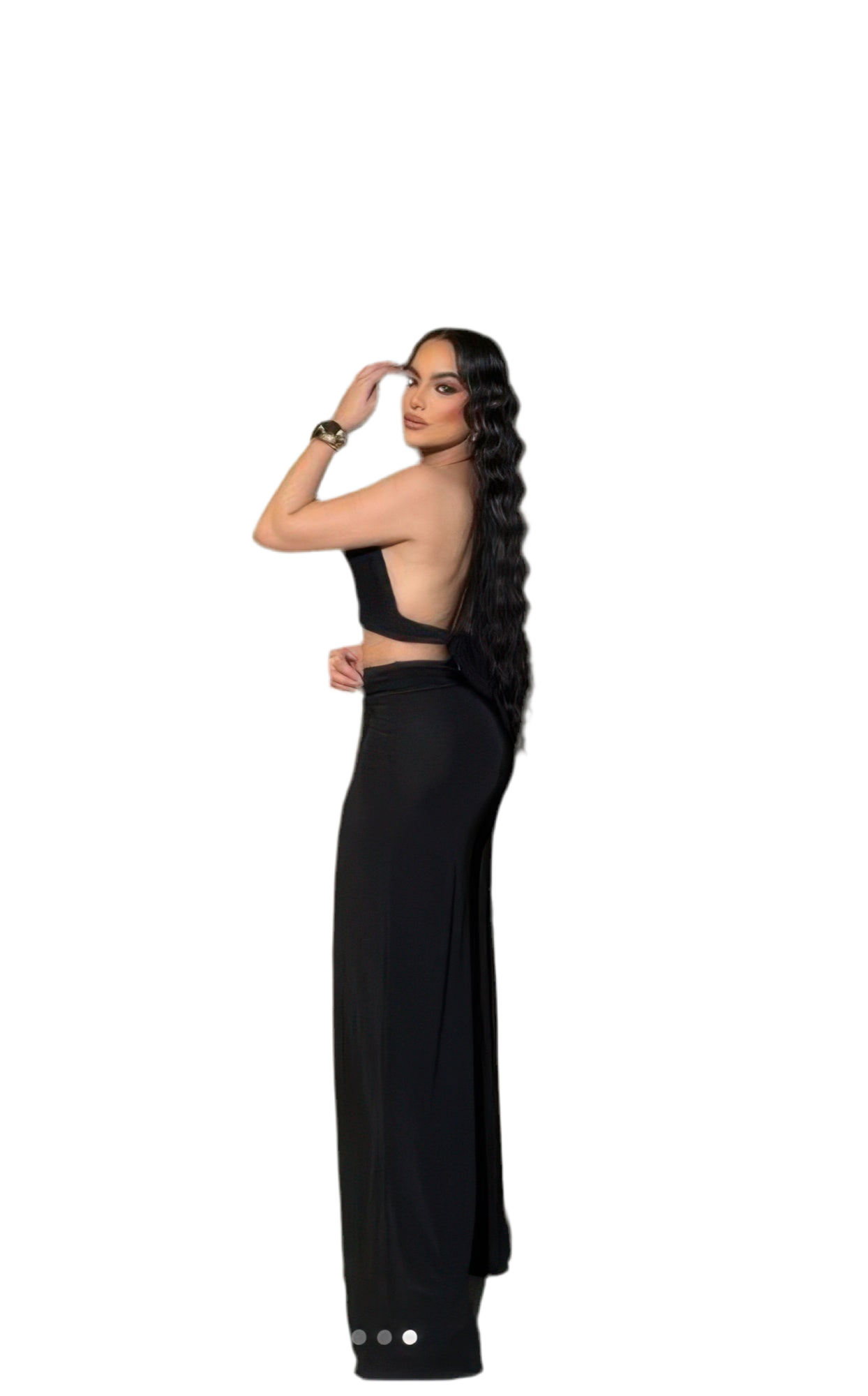 Gold Necklace Top And Awesome Palazzo Pants