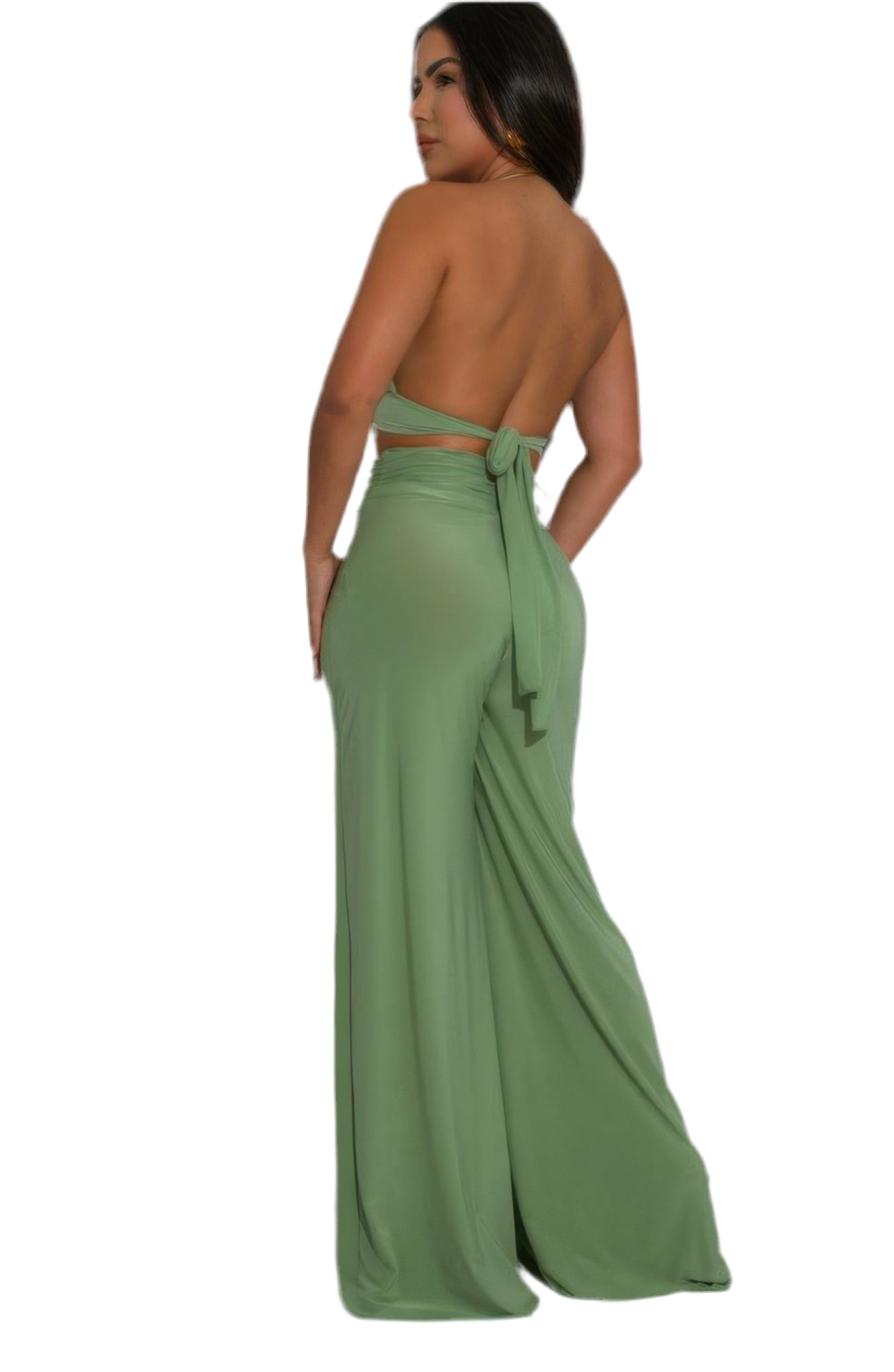 Gold Necklace Top And Awesome Palazzo Pants